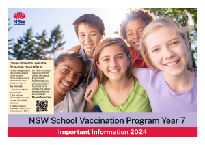 NSW School Vaccination Program - Year 7