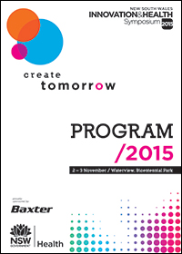 NSW Innovation and Health Symposium 2015 Program