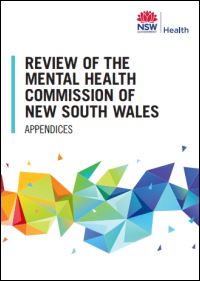 Review of the Mental Health Commission of NSW Report to Parliament 2018 - Appendices