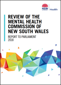 Review of the Mental Health Commission of NSW Report to Parliament 2018