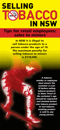 selling tobacco laws nsw