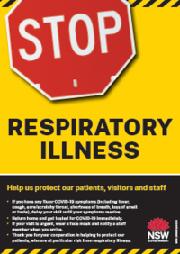 Stop Flu! (poster for entrances)