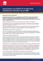 Information on the COVID-19 Vaccine AstraZeneca (ChAdOx1-S) in NSW