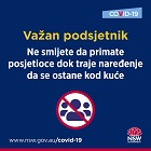 No visitors at home during the stay at home order