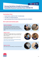 Wearing a mask can help stop the spread of COVID-19