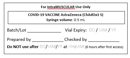 Check vaccine batch number