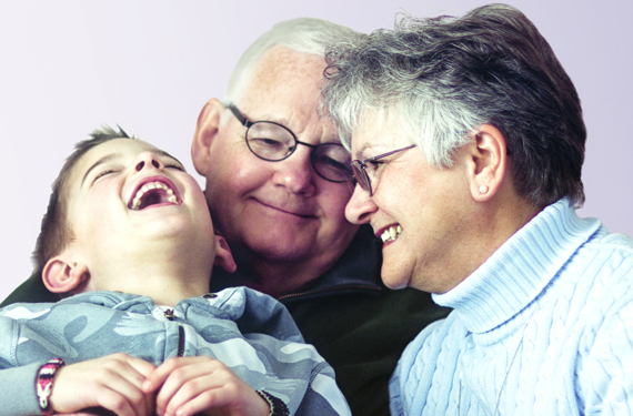 Grandparents and grandkid