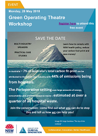 Flyer: Green Operating Theatres Workshop