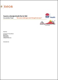 Towards an Aboriginal Health Plan for NSW - Consultation Paper 1 Thumbnail