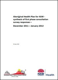 Aboriginal Health Plan for NSW - Synthesis of First Phase Consultation Survey Responses Thumbnail