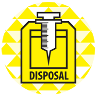 Stickers for disposal bins
