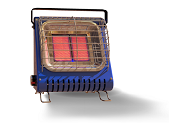 A small electric heater