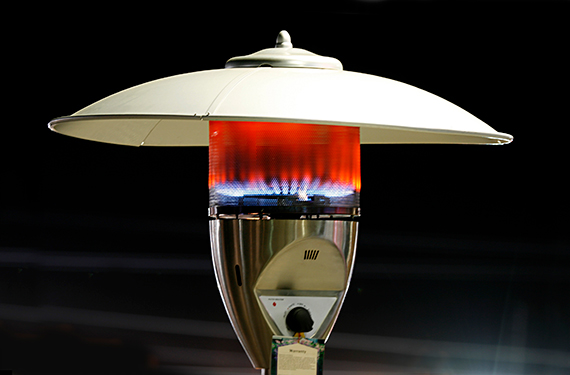 Gas-powered patio heater