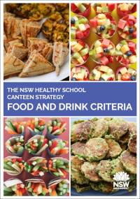 The NSW healthy school canteen strategy: food and drink criteria 