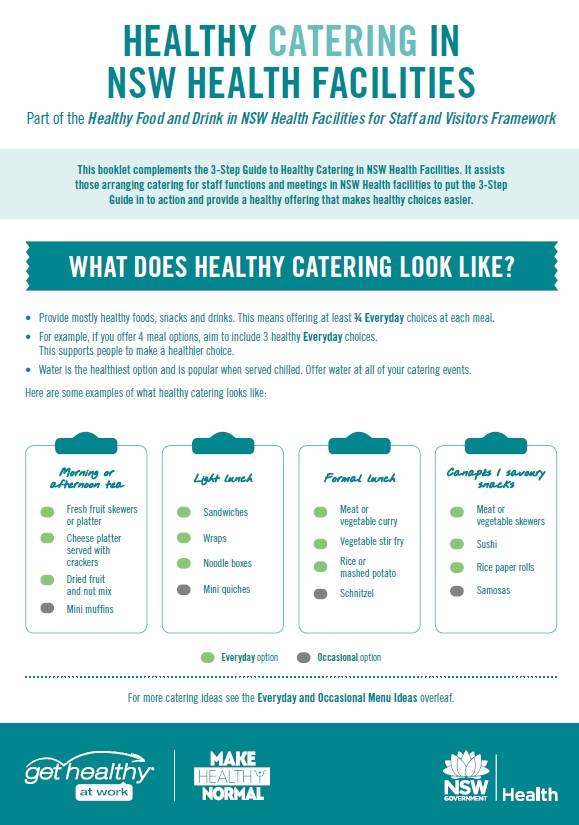 Healthy Catering Guide - Booklet