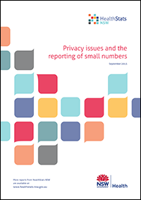 HealthStats NSW: Privacy Issues and the Reporting of Small Numbers