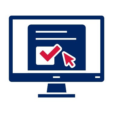 A computer screen with a form document on it.