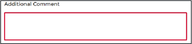Screenshot of program portal with text field for additional comments
