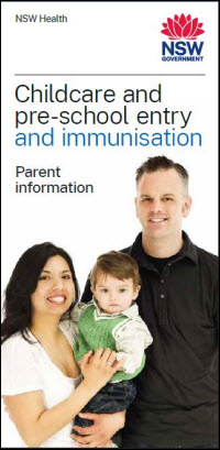 Childcare and pre-school entry and immunisation (brochure)