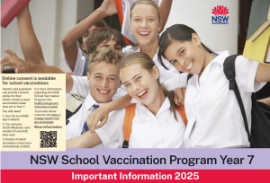 NSW School Vaccination Program - Year 7