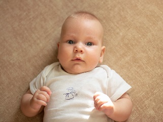 A baby at 4 months old.