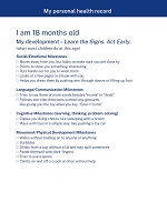 18 months checklist