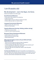 8 weeks checklist