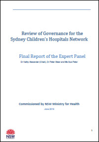 Governance Review for the Sydney Children’s Hospitals Network