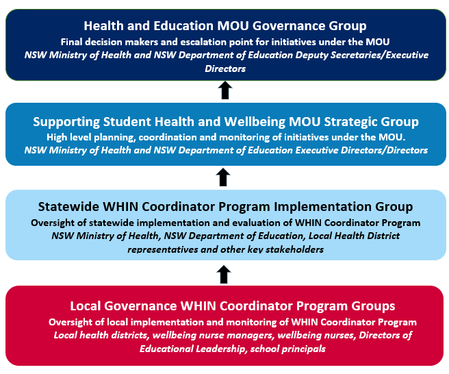 Governance framework diagram: Text alternative follows image