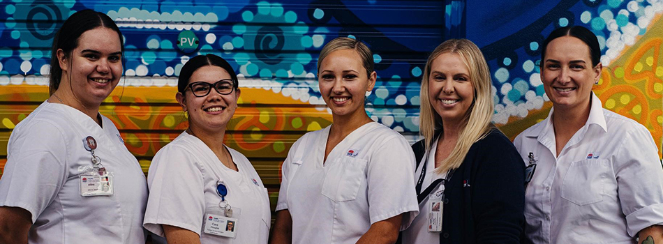 Dental staff outside Awabakal Dental Clinic