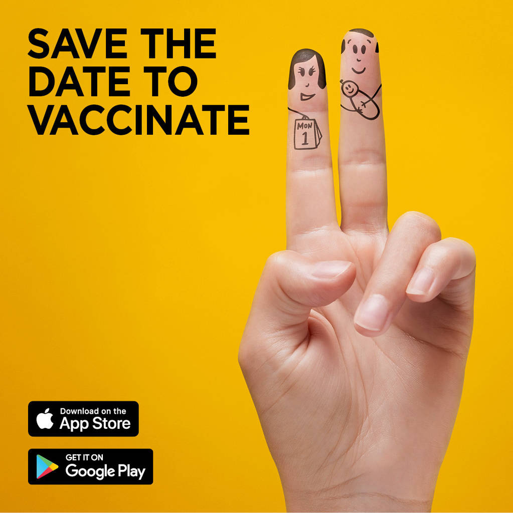 Save The Date To Vaccinate campaign artwork