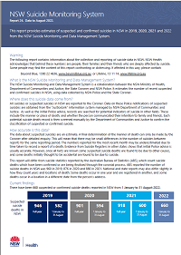 NSW Suicide Monitoring System - Report 24 - Data to August 2022