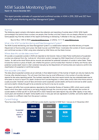 NSW Suicide Monitoring System - Report 16 - Data to December 2021