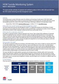 NSW Suicide Monitoring System - Report 11 - Data to July 2021