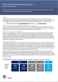 NSW Suicide Monitoring System - Report 10 - Data to June 2021