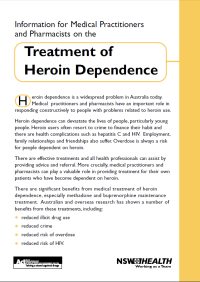 Information for Medical Practitioners and Pharmacists on the Treatment of Heroin Dependence