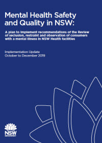 Mental Health Safety and Quality in NSW: Implementation Update May 2019