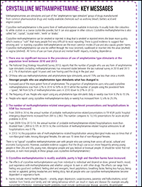 Crystalline Methamphetamine: Key Messages