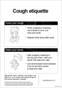 Cough etiquette