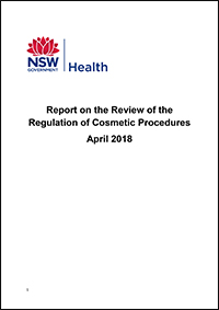 Report on the Review of the Regulation of Cosmetic Procedures