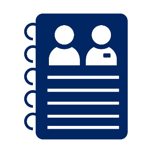 A guidelines document. This is a document with a visitor and a worker on it.