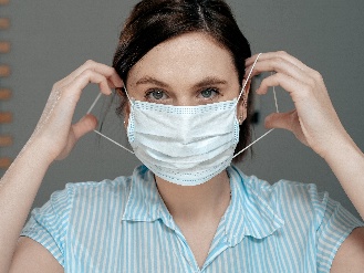 A person wearing a mask.