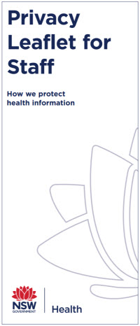 Privacy information leaflet for staff