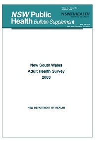 NSW Adult Health Survey 2003