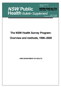 The NSW Health Survey Program: Overview and methods, 1996-2000