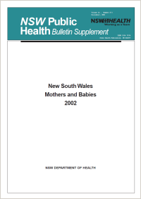 NSW Mothers and Babies 2002