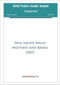 NSW Mothers and Babies 2005