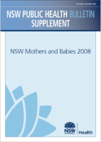NSW Mothers and Babies 2008