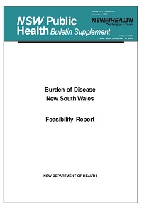 Burden of Disease NSW - Feasibility Report