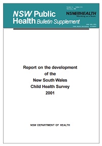 Report on the Development of the NSW Child Health Survey 2001